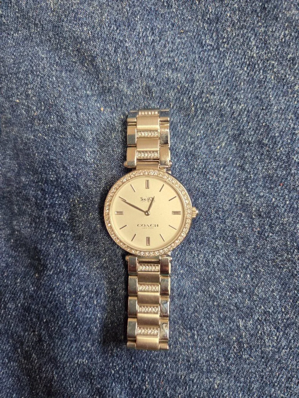 Women's - Coach Park Silver Bracelet Watch - Quartz with New Battery